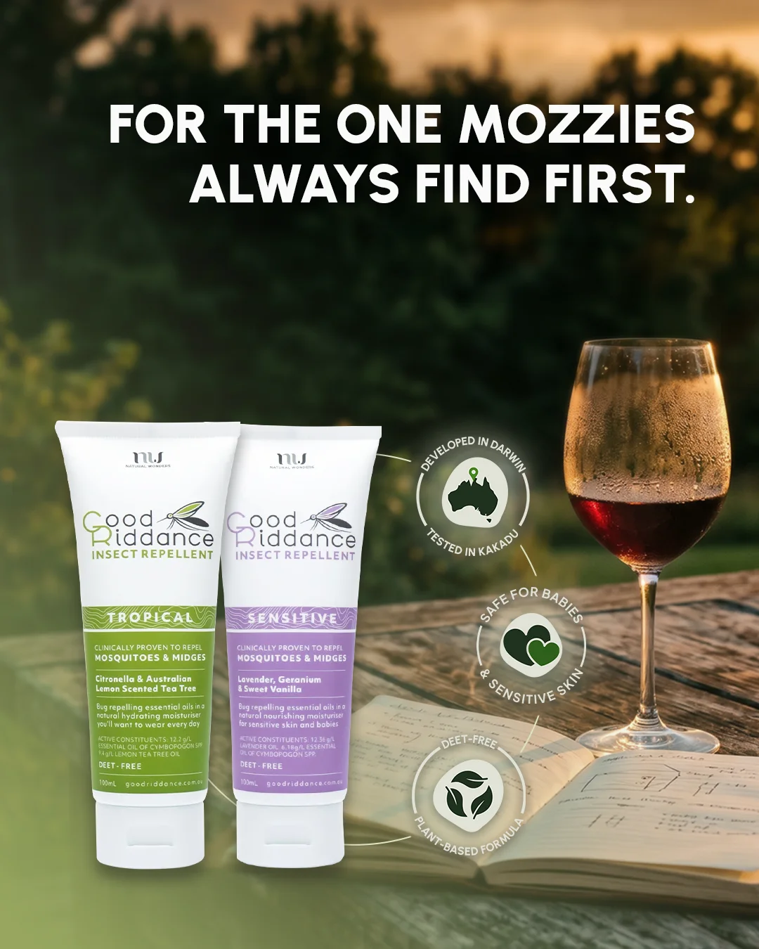 Persona headline: for the one mozzies always find first.